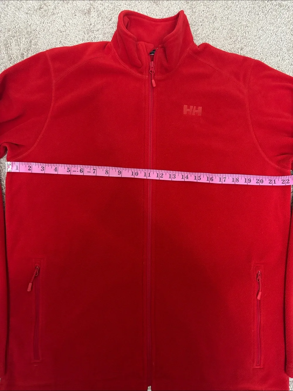 Helly Hansen Daybreaker Red Men's Full-Zip Fleece Jacket L Large